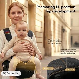 BRAND NEW BeBeBus Baby Hip Seat Carrier - Relieve Back Pressure